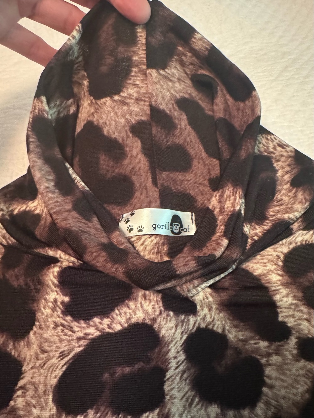 Leopard Print Flowing Poncho Top    Size 2X - Picture 5 of 6